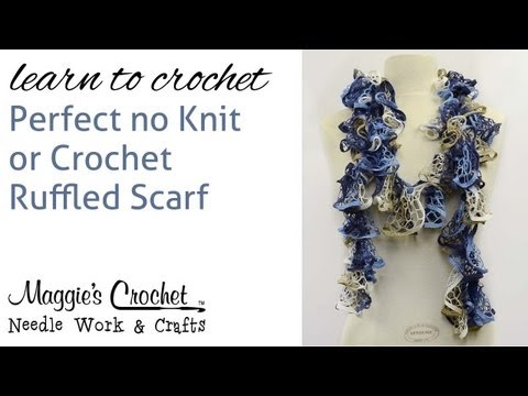 Ruffled Scarf - Perfect no Knit or Crochet