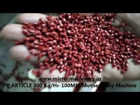 Plastic recycling machine/polypropylene/pp
