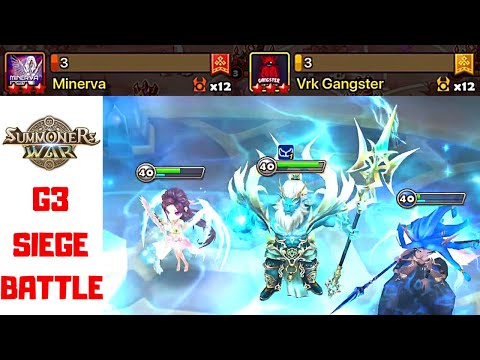 NEW Meta PONTOS Defence?! - High G3 Siege - GOAT v Minerva v VRK Gangster - Summoners War