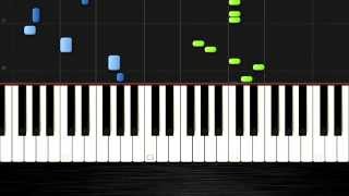 Super Mario Bros - MEDIUM Piano Tutorial (50% Speed) by PlutaX - Synthesia
