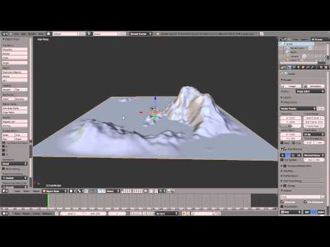 Beginning Blender 2.60 Tutorial - 7 - Making a Terrain with ANT Landscape