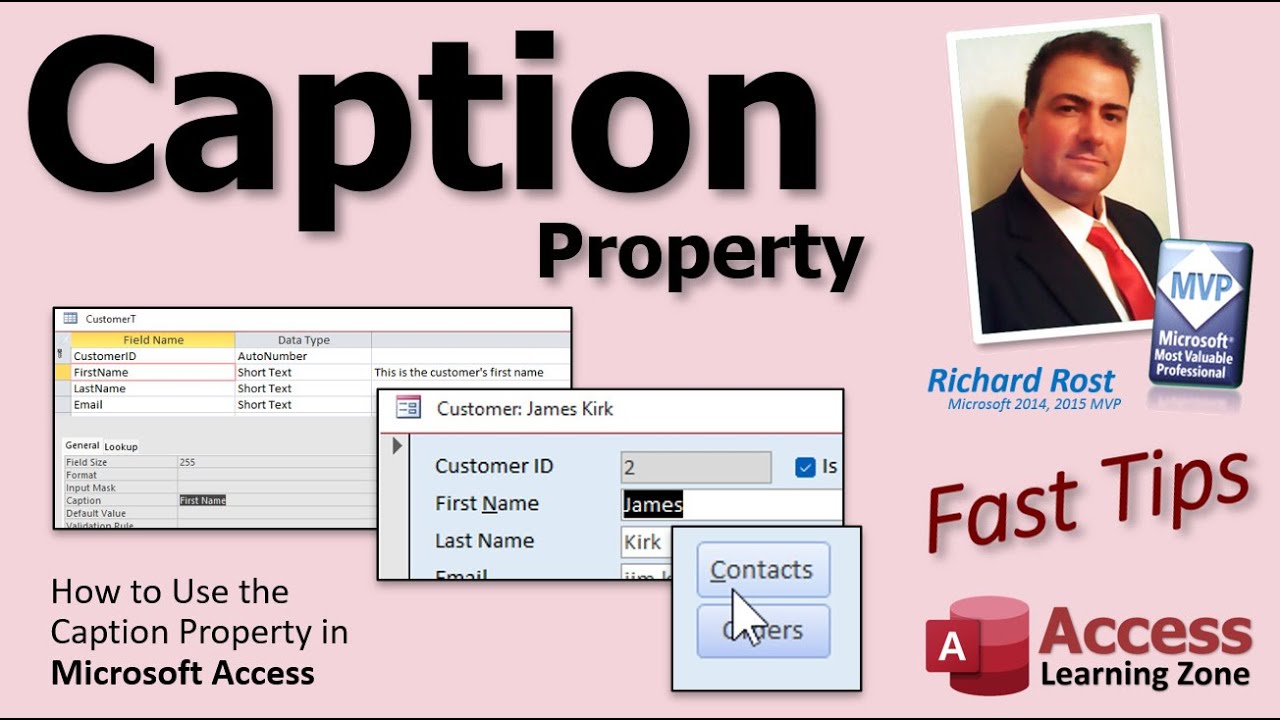 How to Use the Caption Property in Microsoft Access