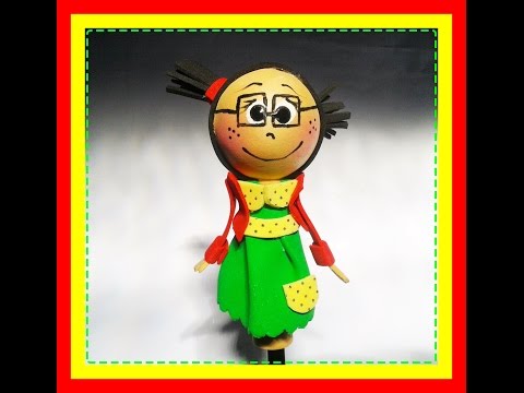 ponteira de e.v.a da chiquinha