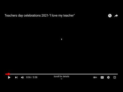 Thaajuddeen school teachers day song and dance