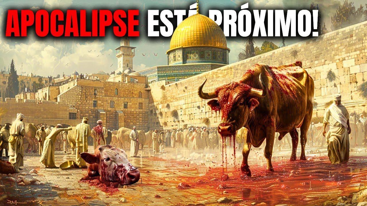 Novilha Vermelha sendo Sacrificada em Israel e o Terceiro Templo pode estar Próximo!