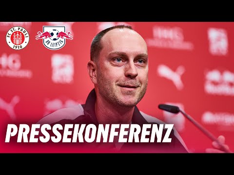 RE-LIVE | Pressekonferenz vor FC St. Pauli - RB Leipzig | Bundesliga