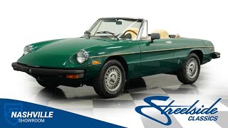 Video Thumbnail for 1978 Alfa Romeo Spider Veloce