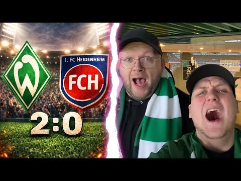 WERDER gewinnt DAS Kellerduell! 💚 Stadion-Esklation gegen Heidenheim (2:0)