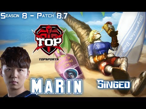 TOP MaRin SINGED vs JAYCE Top - Patch 8.7 KR Ranked