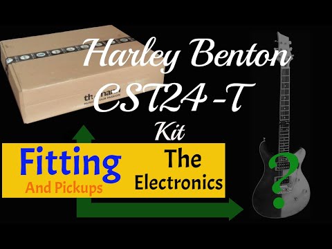 Harley Benton CST24-T Electric Guitar Kit Build - Fitting the Pickups and Electronics