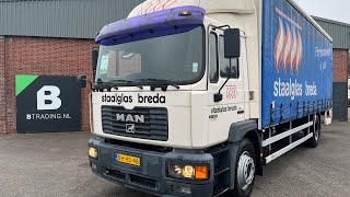 شاحنة ذات أغطية جانبية MAN 18.224 F2000 - NL truck - Dhollandia 1500KG - EUR2 - 54.050 | صورة 4 - Autoline