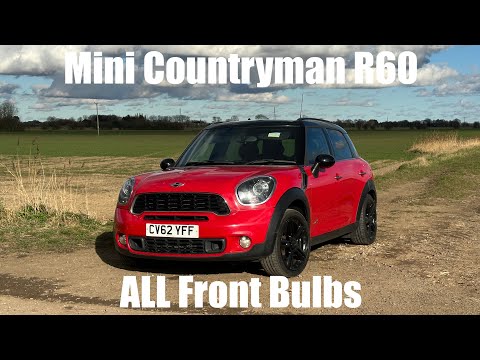 Mini Countryman R60 ALL Front Bulbs Headlight Removal Main Dipped Beam Sidelight Foglight Indicator
