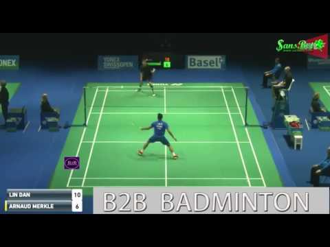 2017 YONEX SWISS OPEN R64 MS Lin Dan vs Zvonimir Durkinjak