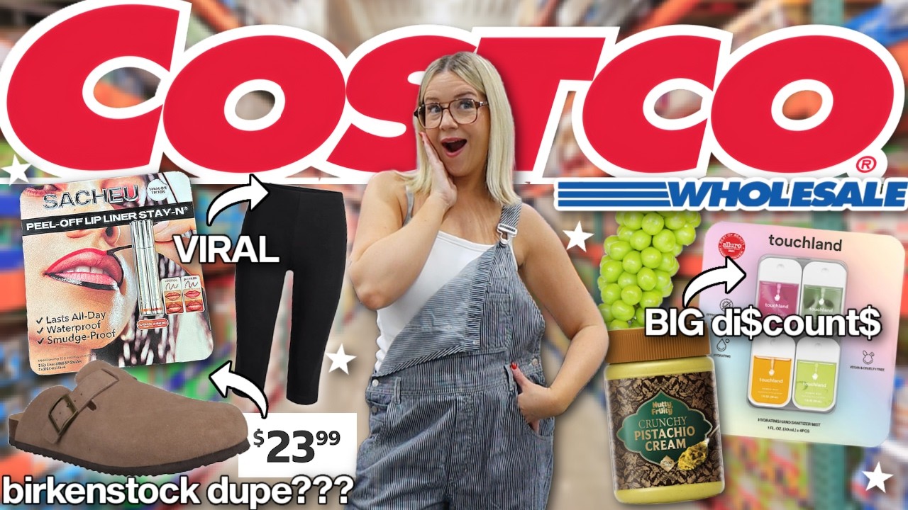 trying super *VIRAL* products from COSTCO! (birkenstock "dupe", snacks, beauty & MORE!)