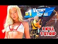 1 KILL 1 STRIP ON FORTNITE Ft Charlotte Parkes