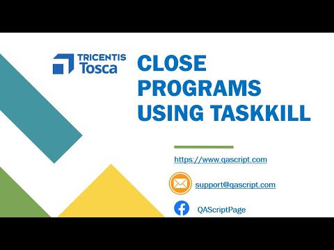 Tosca Tutorial | Lesson 15 - Close Programs | Taskkill | TBox Start Program Module |