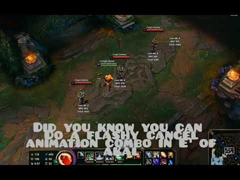 E¹ cancel animation for akali