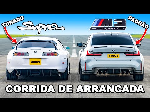 Supra Mk4 de 700cv vs BMW M3: CORRIDA DE ARRANCADA