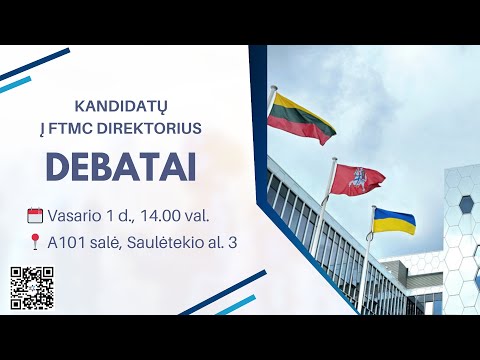 Kandidatų į FTMC direktorius debatai