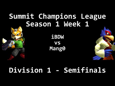 SCL1.1 - iBDW (Fox) vs Mang0 (Falco) - Division 1 - Semifinals