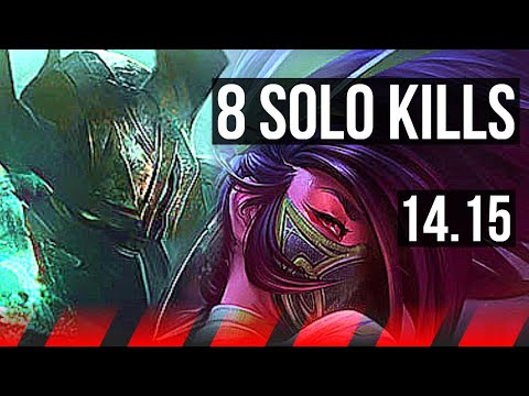 MORDEKAISER vs AKALI (TOP) | 8 solo kills, 44k DMG, 900+ games, Godlike | EUNE Diamond | 14.15