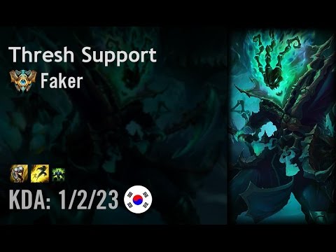 Thresh Support vs Bard - Faker - KR Challenger Patch 6.8