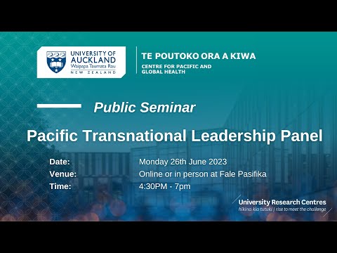 Pacific Transnational Leadership Panel