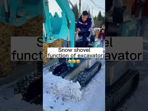 Chinese mini excavator attachment with snow plow #excavator #minidigger #miniexcavator
