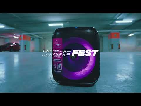 thumbnail video image 2 of Bocina Inalámbrica STF Kube Fest Negra, 2 of 6