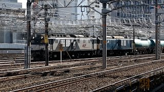 preview picture of video '2015/01/13 JR貨物 3088レ ガソリン返空 EF64形重連 名古屋駅 / JR Freight: Empty Gasoline Tanks at Nagoya'