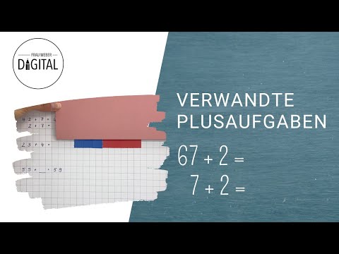 Verwandte Aufgaben bis 100 (Plus) - schnell lösen I Klasse 2 (inkl. Arbeitsblatt)