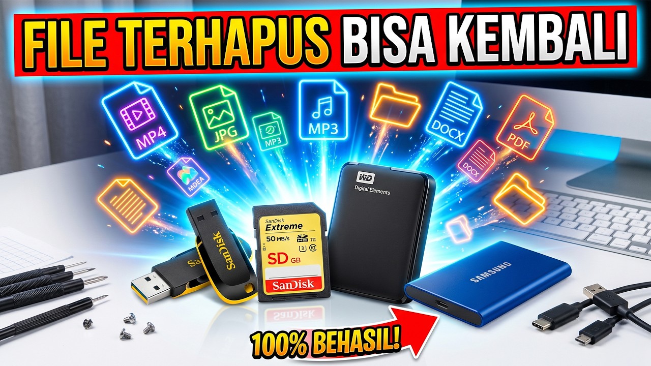 Cara Mengebalikan File Yang Terhapus Permanen Atau TERFORMAT Di Windows Dengan Mudah