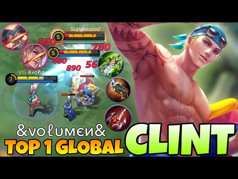 Clint Brutal Shotgun Damage Build 100% Deadly | Clint Best Build 2022 | Top 1 Global Clint | Mlbb
