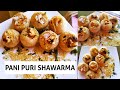 How to make Pani puri shawarma recipe in tamil | Chicken pani puri shawarma | Indian Street food