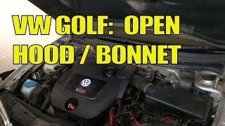 VW Golf Hood / Bonnet Open