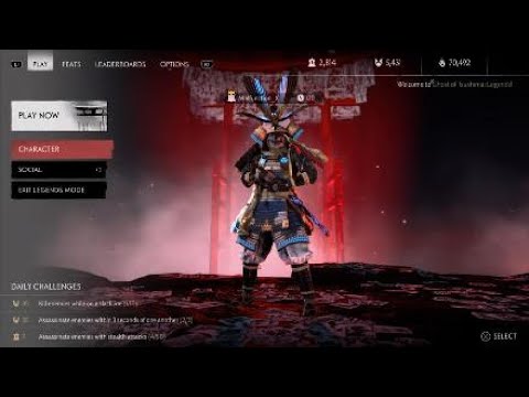 My Samurai's Hiten Mitsurugi-ryū Build in Ghost of Tsushima Rivals