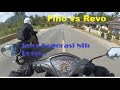 Revo X VS Yamaha Fino Adu Kencang Jalan Lurus