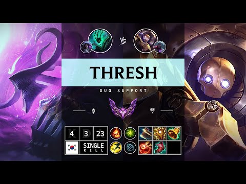 Thresh Support vs Blitzcrank: Vision Controller - KR Master Patch 14.15