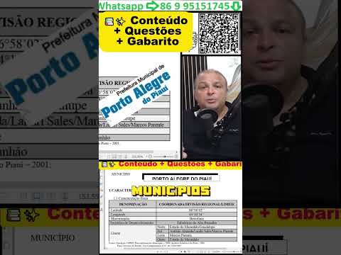 Limites territoriais de Porto Alegre do Piauí  o que você precisa saber para o concurso!