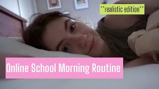 my REAL online school morning routine // come struggle with me...