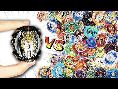 Unburstable Beyblade VS 100 BEYBLADES!!