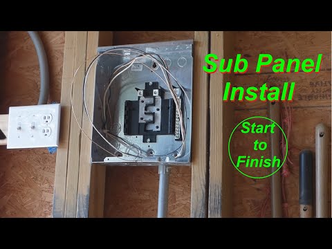 Sub Panel Install - Start to Finish - Outbuilding | Shop | Barn | Garage
