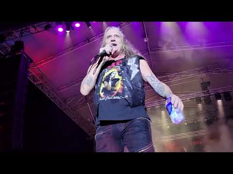 Sebastian Bach (Skid Row) War Pigs Live Menahga Minnesota Mid Summer Music Fest July 22 2022 Sabbath