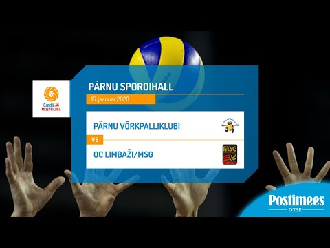Pärnu Võrkpalliklubi vs OC Limbaži/MSG - Credit24 Meistriliiga, 16.01.2020