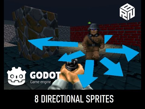 Godot Retro FPS Template + 8 Directional Sprites