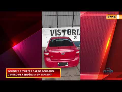 Polinter recupera carro roubado dentro de casa na zona sudeste com material para roubos 05 11 2020