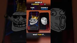 🥶🚀 IPHONE 17 PRO MAX VS TANK X SPEED TEST!!
