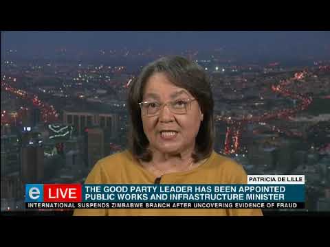 Patricia de Lille talks on her new minister role