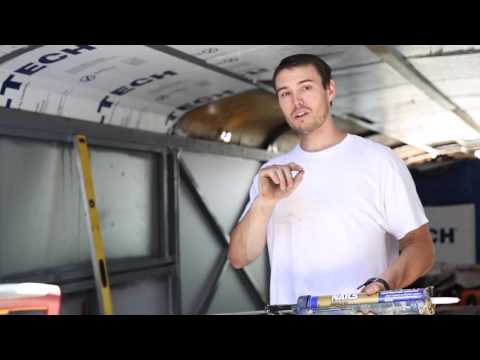 Bus Conversion Tiny House #24 Insulating Curved Ceiling with Rigid Foam