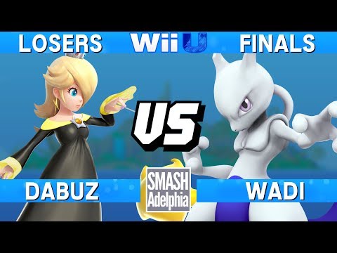 Smash 4 Wii U - Dabuz (Rosalina) vs WaDi (Mewtwo) - SMASHADELPHIA 2017 Losers Finals